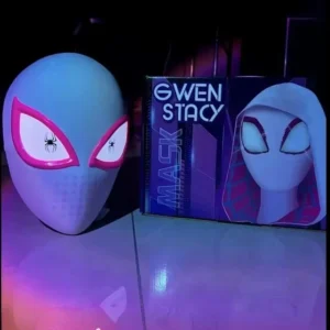 GWEN STACY MASCARA CON SENSOR DE ILUMINACIÓN EN TAMAÑO REAL