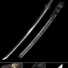 ESPADA SAMURÁI DE ACERO DE DAMASCO HECHA A MANO CON PIEL DE RAYA PERLADA - Imagen 8