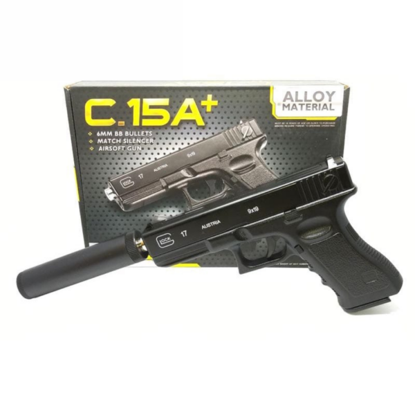 GLOCK 17 DE AIRSOFT MODELO C15A+